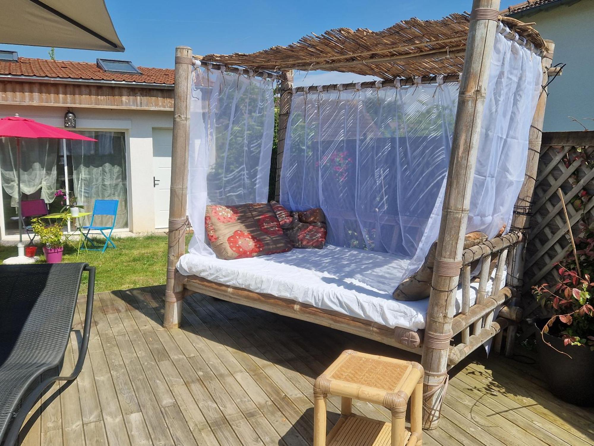 La Serenite Balinaise, Chambre Et Sdb Privee, Jardin , Piscine Et Jacuzzi En Saison, Pres De Chantilly, Parc Asterix Et Cdg Et Paris En 20' 奥利拉维勒 外观 照片